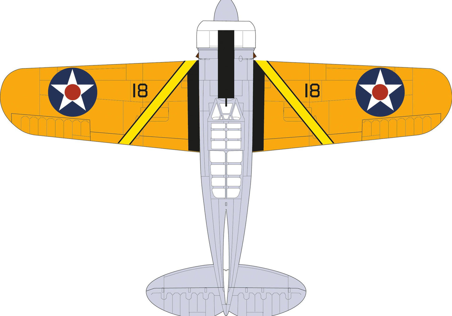 Brewster F2A Buffalo, U.S.S. Saratoga 1939