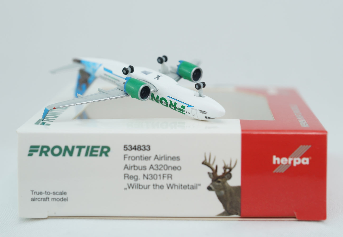 Frontier Airbus A320neo "Wilbur the Whitetail" pre-owned