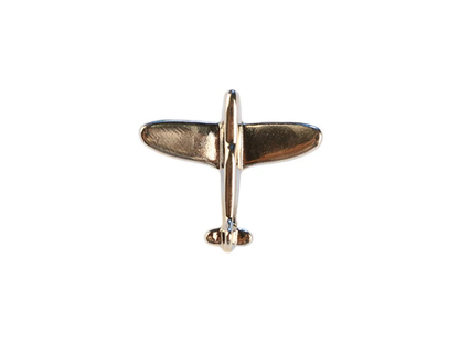 Airplane pin silver