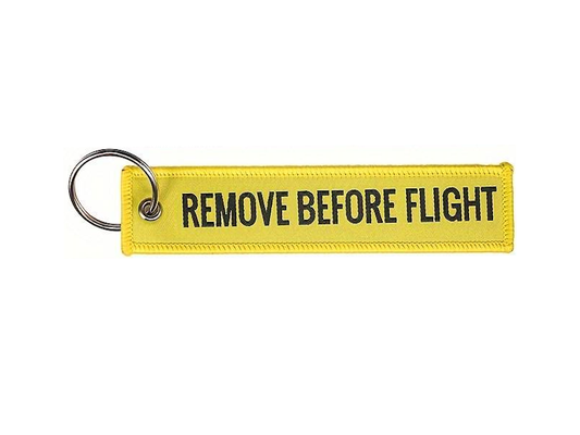 Remove Before Flight Yellow printet